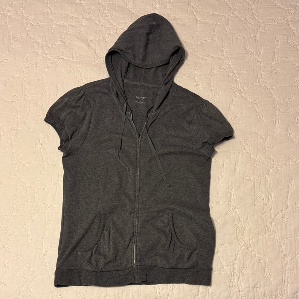 Sonoma Charcoal Short Sleeve Hoodie